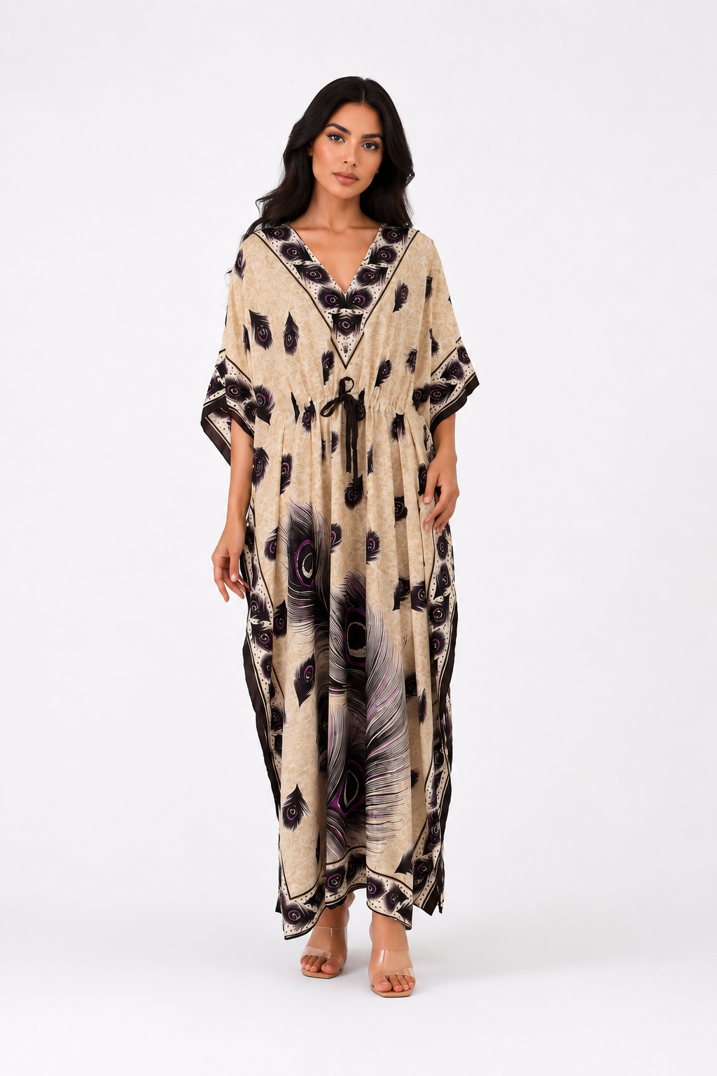 Peacock Kaftan - Purple