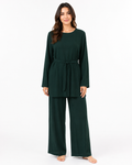 Simple Belted Set - Jade Green