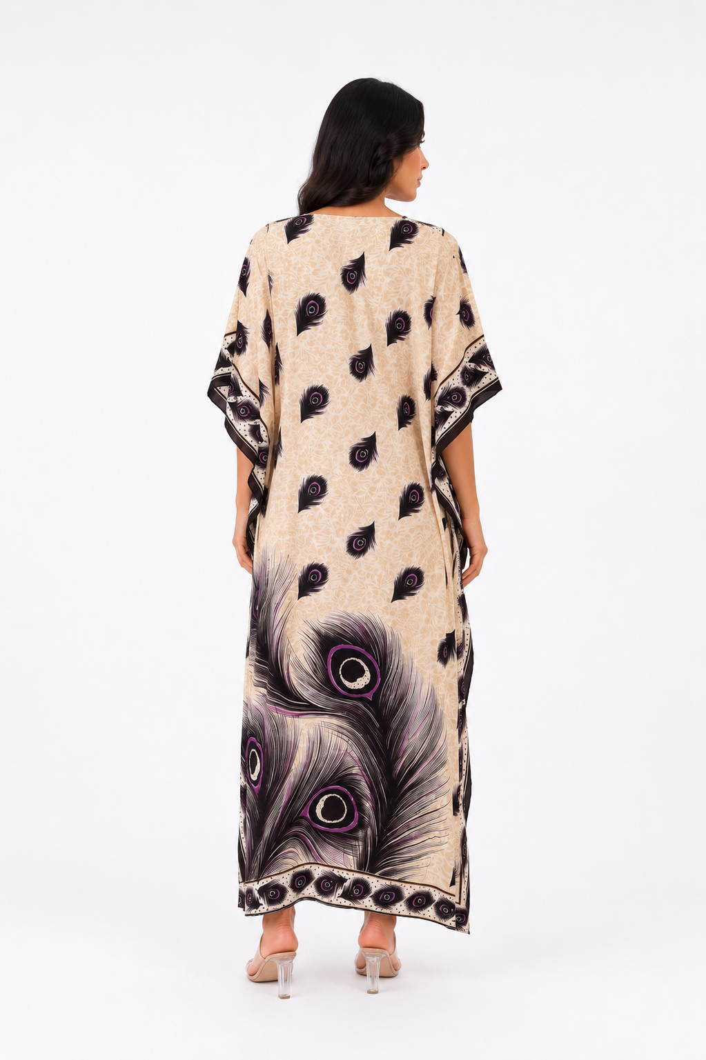 Peacock Kaftan - Purple