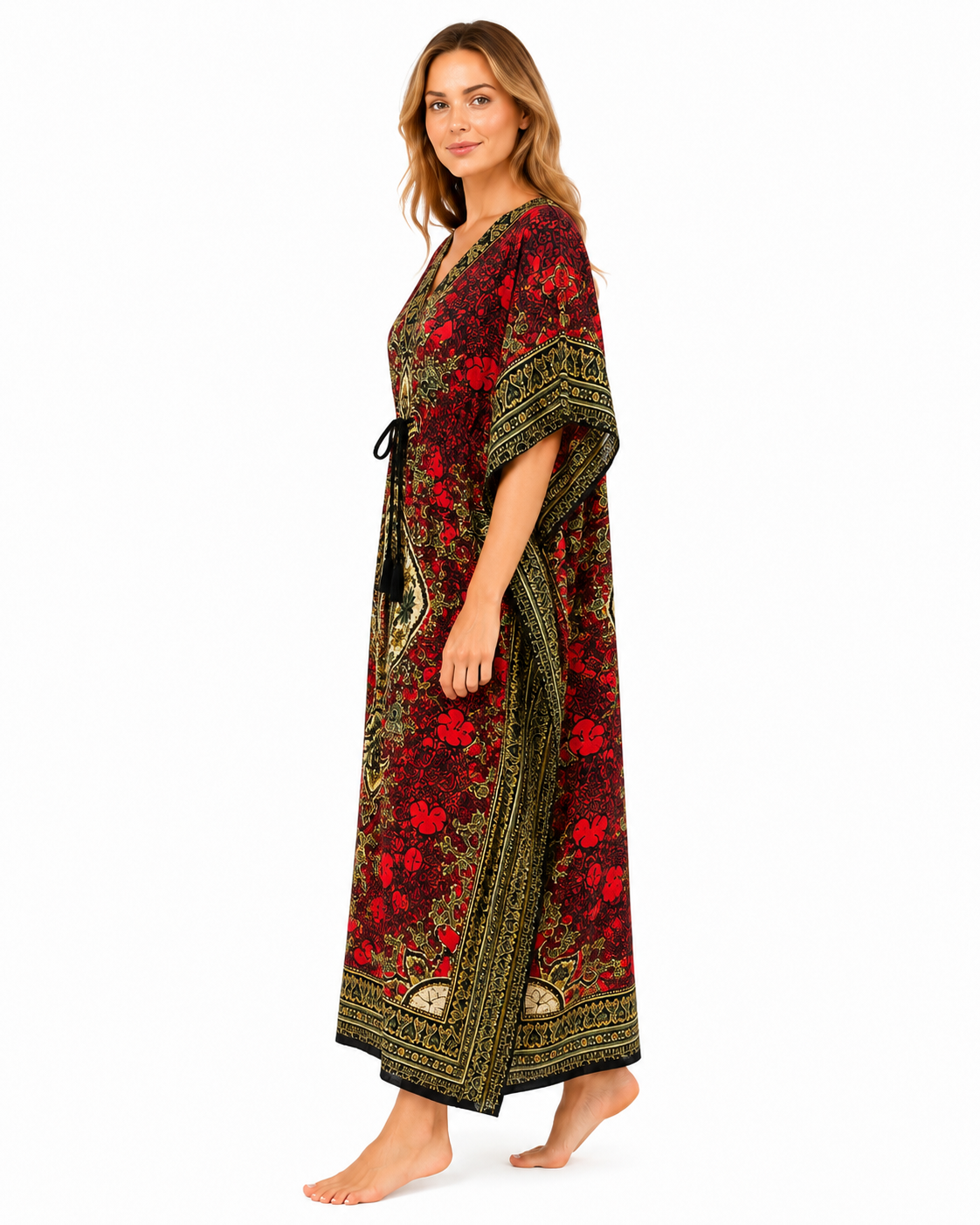 Summer Kaftan - Red