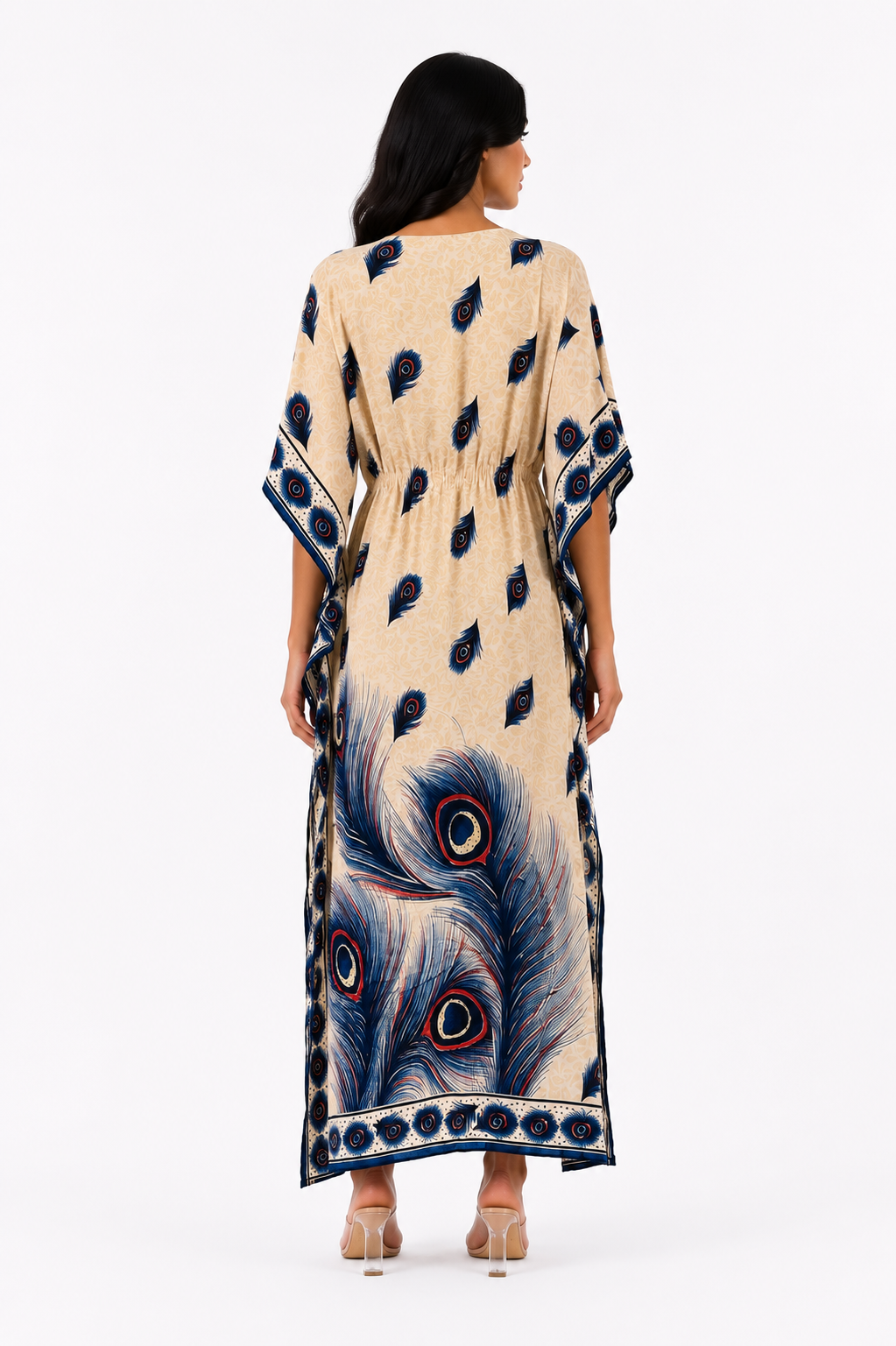Peacock Kaftan - Blue