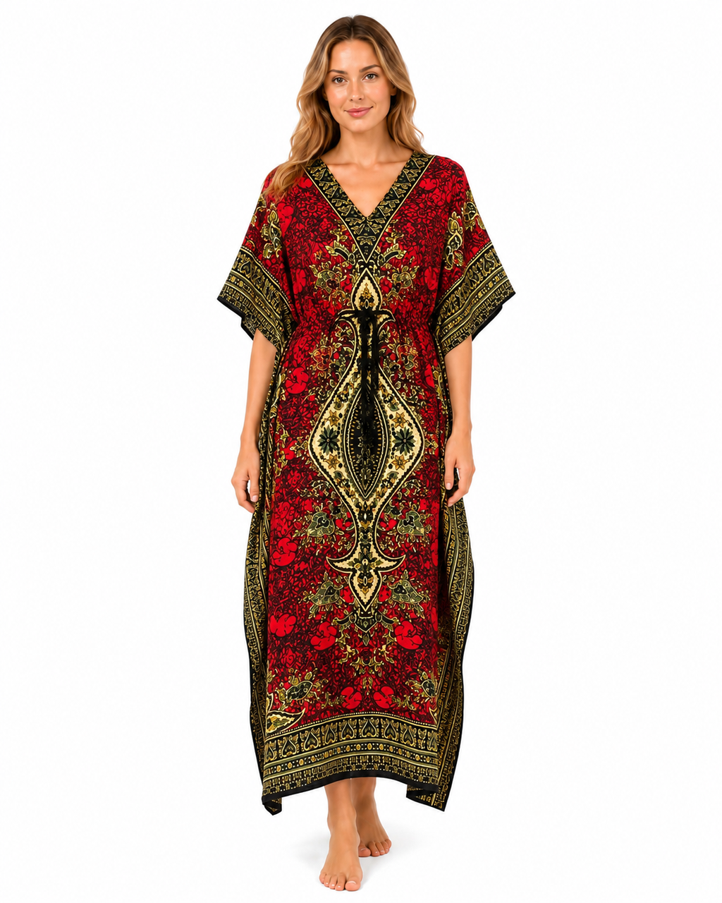 Summer Kaftan - Red
