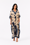 Peacock Kaftan - Blue