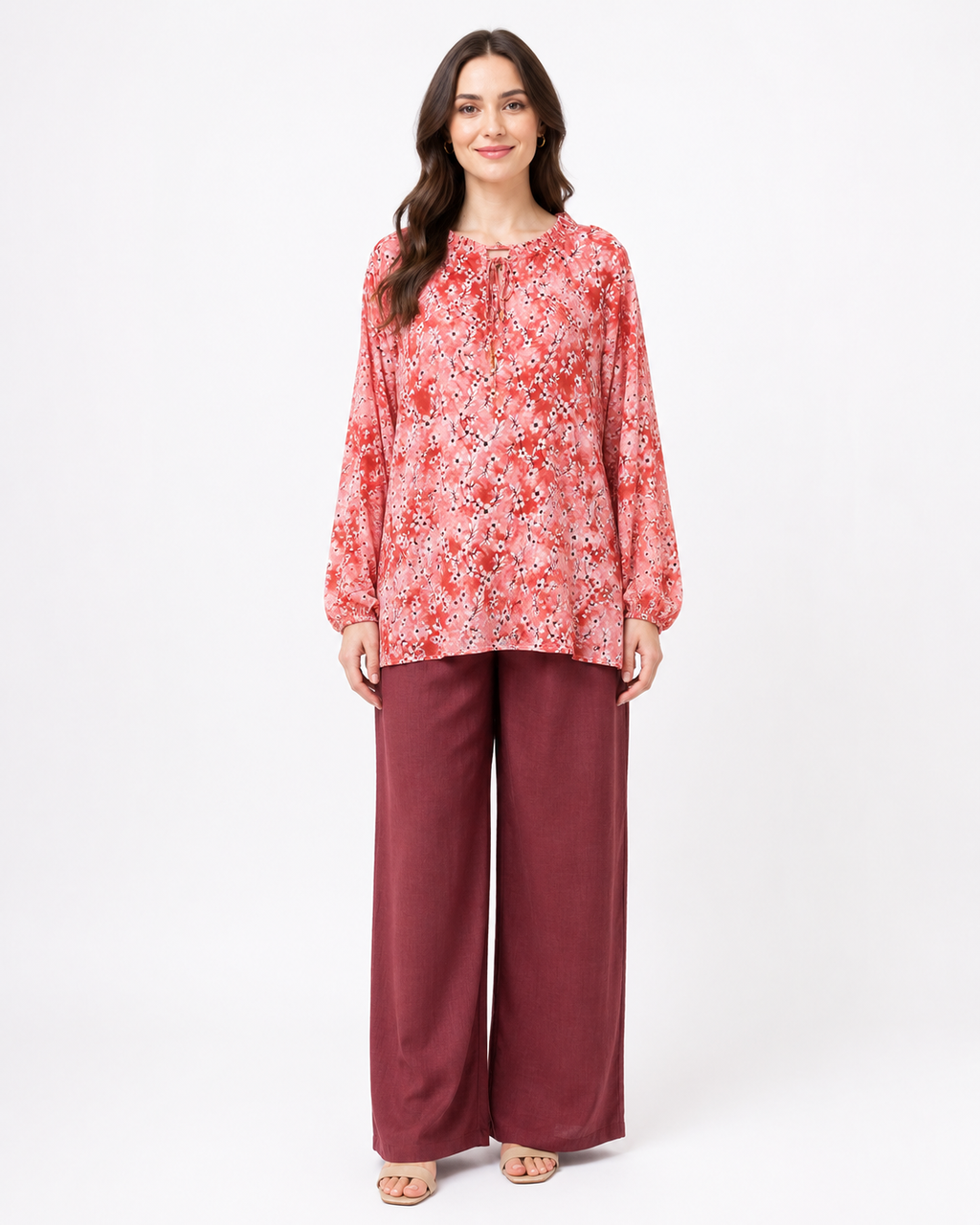 Red Floral - Co-Ord Set