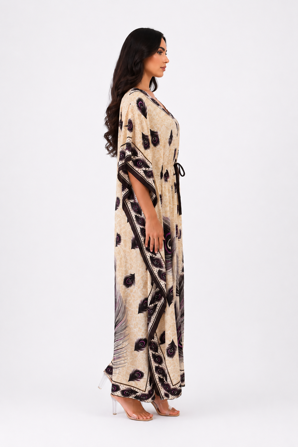 Peacock Kaftan - Purple